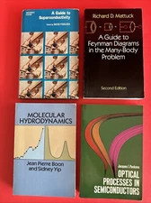 Lot 4 Science Books Semiconductors Hydrodynamics Feynman Superconductivity