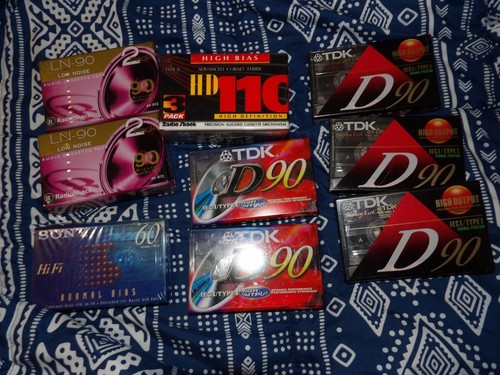 Lot Of 13 Blank Audio Cassette Tapes Unopened Various Brands - Picture 2 of 8