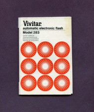Vintage Vivitar Model 283 Automatic 411 Electronic Flash Instruction Booklet