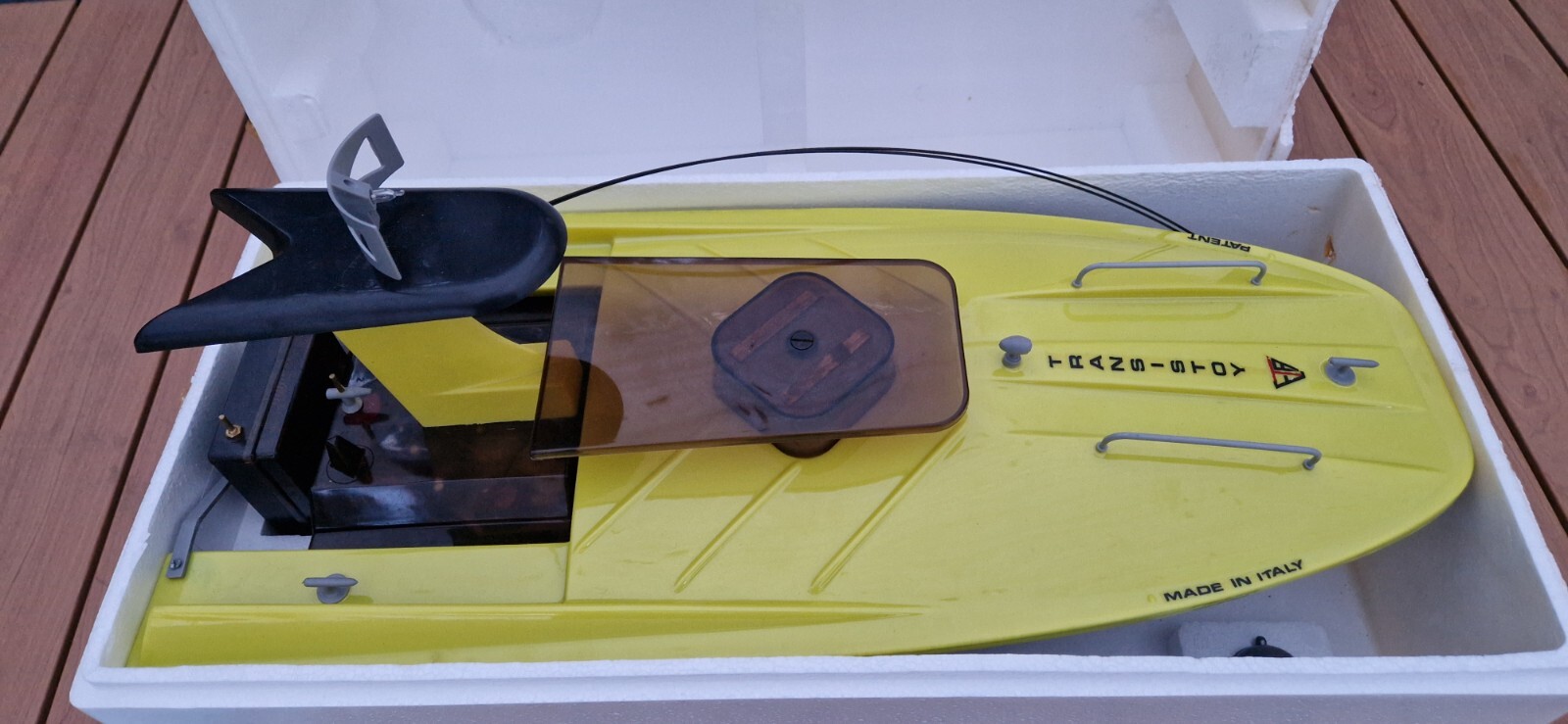 Bateau R/C vintage 1971 Fanta Cruiser radiocommandé de collection en boîte d'origine