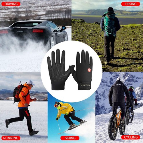 Winter TouchScreen Warm Gloves Cold Weather Windproof Driving Riding Bike Gloves - Picture 12 of 13