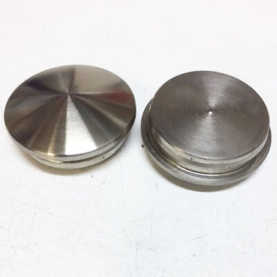 PAIR OF END CAPS COVER RAILING HANDRAIL STAINLESS STEEL