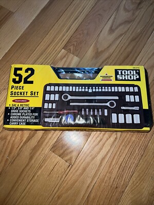 Tool Shop Socket Set New SAE Metric 1/2'', 3/3'' And 1/4''