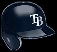 TWO TAMPA BAY RAYS BASEBALL HELMET VINYL STICKER DECAL BATTING HELMET DECAL
