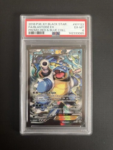 Blastoise EX XY122 Pokemon Black Star Promo - PSA 6 EX-MT