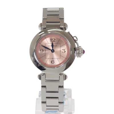 カルティエ　ミスパッシャ　pink w3140008 Cartier Miss Pasha W3140008 Stainless Steel Quartz Pink Dial