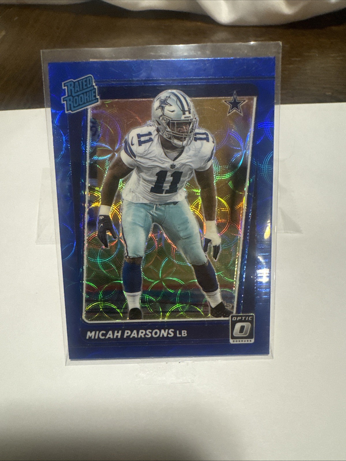 2021 Panini Donruss Optic - Rated Rookie Micah Parsons 245 Blue Hyper Prizm (RC)