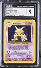 POKEMON 1999 BASE SET ALAKAZAM #1 VINTAGE HOLO ⭐️CGC 9 MINT⭐️