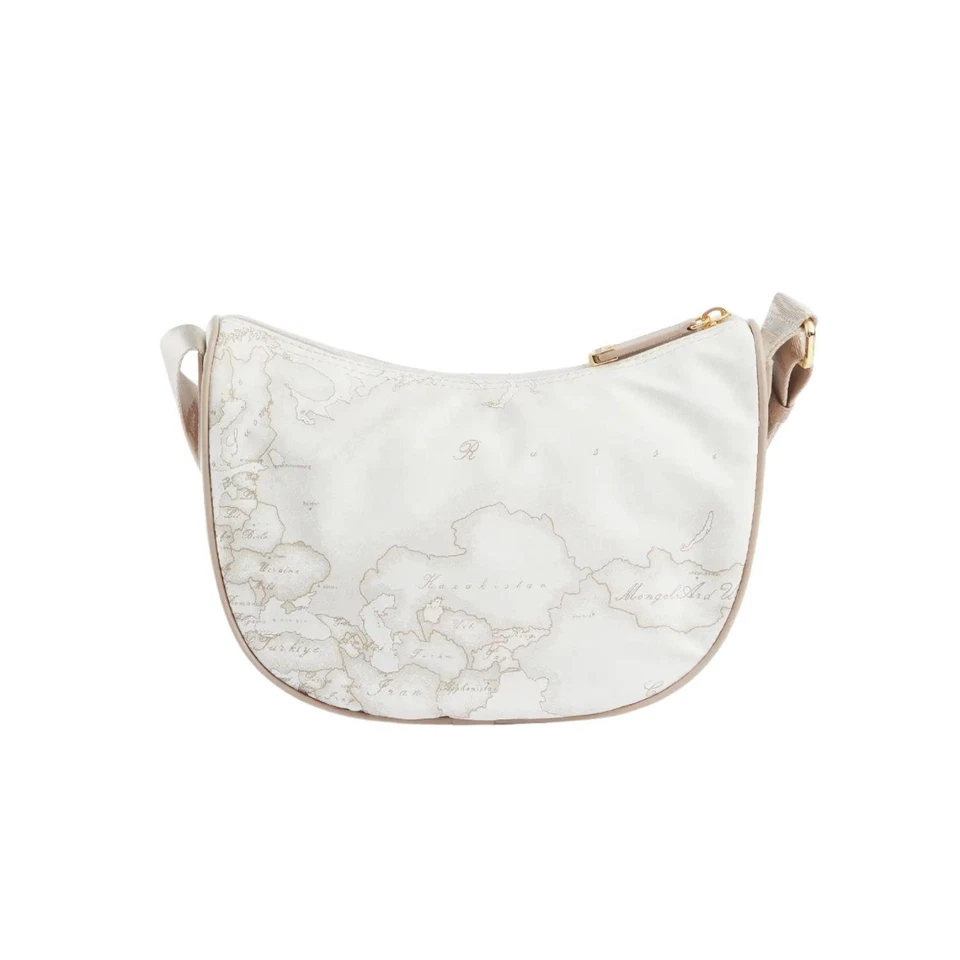 Alviero Martini - Bolso de Hombro Suave Pequeño Media Luna S006, Blanco Foto 3 de 3