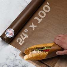 Brown Wet Wax Paper Roll 24