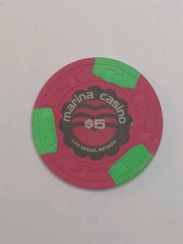 Marina Casino Las Vegas Nevada $5 Casino Poker THC Chip