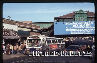 ORIGINAL SLIDE BUS 4917 MABSTOA NYCTA NY NYC TRANSIT BX 1 KODACHROME 1981