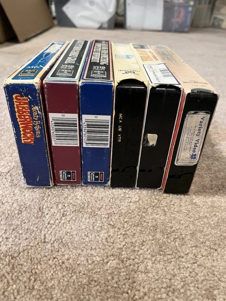 Monty Python 6 1st Release VHS RCA Holy Grail, Jabberwocky, Life Brian - Image 3 of 4