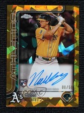 2025 Topps Chrome Update Sapphire Edition Gold 8/50 Nick Kurtz #USA-NK Auto 2z3