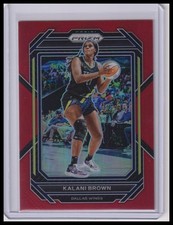 2023 Panini Prizm WNBA Kalani Brown Red #/199 #22 Dallas Wings