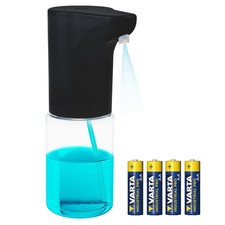 Distributeur automatique de savon Distributeur de désinfectant 4 piles AA Noir