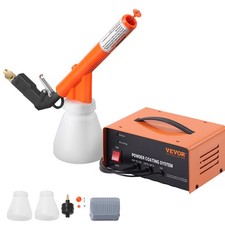 Vevor Powder Coating System 50kv Electrostatic Output With Spray Gun Foot Switch