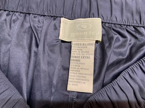 Track Pants Green Tea Pull Up Straight Leg Drawstring Soft Micro Fiber Sz XL NWT - Picture 2 of 10