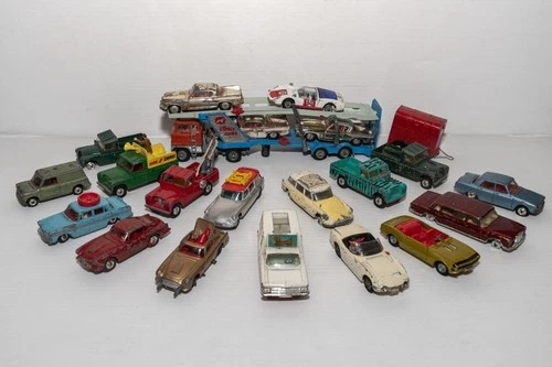 Job Lot of 22 x Play-worn Vintage  Corgi Cars, etc. for Spares or Repair