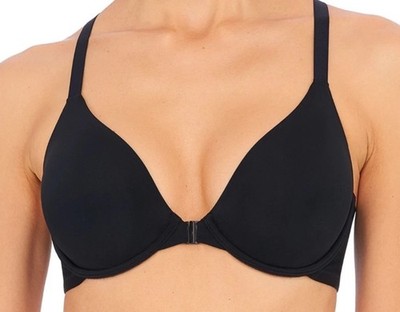Natori Smooth Comfort Full Fit Front Close Underwire 738271 Black New Size 32C