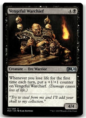 Vengeful Warchief 121 Magic The Gathering- Core Set 2020