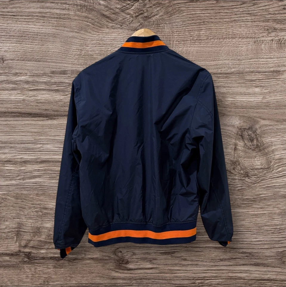 Chaqueta de bombardero reversible deportiva Tallia para hombre S azul marino/impresión de peces koi Foto 2 de 4