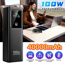40000mAh Laptop Power Bank 100W USB-C Ports PD QC Fast Charging 3-Ports Charger