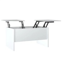 Couchtisch Hochglanz-Weiß 80X50X42,5 Cm Holzwerkstoff