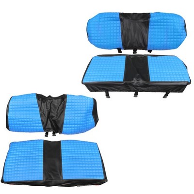 LABLT Golf Carts Blue Front And Rear Seat Covers For 2004+ Club Car Precedent