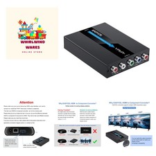 HDMI to Component Converter with Scaler Function, Aluminum 1080P HDMI to YPbP...