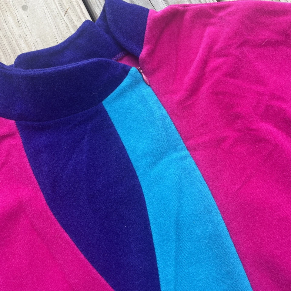 Camisón vintage años 70 para mujer XL terciopelo Vanity Fair mediados de siglo BoHo hecho en EE. UU. Foto 2 de 4