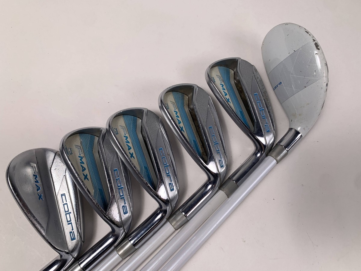 Cobra F-Max Womens Hybrid Iron Set 5-PW+SW SuperLite 55g Ladies RH 