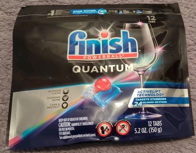 Finish QUANTUM - Degreaser, Clean, Shine, Scrubs, Tough Messes 12 ea (Pack of 1)