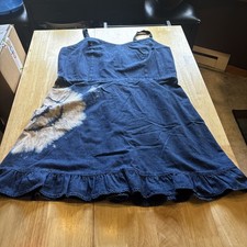 Upcycled Tie Dye Denim Dress One of a Kind Repurposeful By Amy Monroe NWT Sz XL