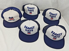 5 Union Pacific Trucker Hat Snapback Cap UPRR Railroad FAMILY DAYS USA Mesh VTG