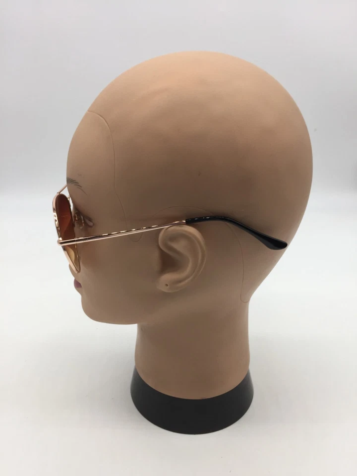 Óculos de sol Ray-Ban aviador designer ouro rosa 58-14-144 lente marrom - Imagem 4 de 4