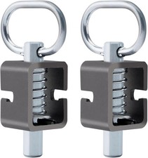 2PCS Weld-On Spring Pin Latch Lock Assembly for Utility Trailer Tail Gate Loaded