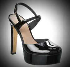 NEW GORGEOUS STUART WEITZMAN Avenue 130 Stiletto BLACK PATENTHeel Platform Pumps