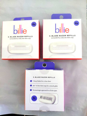 Billie Shaving Razor Refill 12 PC Cartridge,3 Boxes Sealed brand new free ship