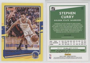 2020-21 Panini Donruss Yellow Flood Stephen Curry #41