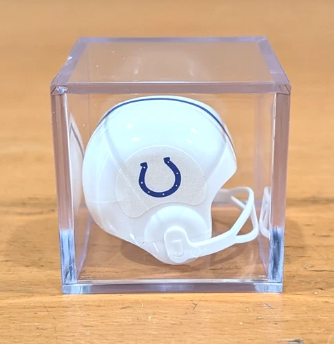 OPI NFL BALT/INDY COLTS VTG NFL Mini Gumball Football Helmet & Display Box, Nice