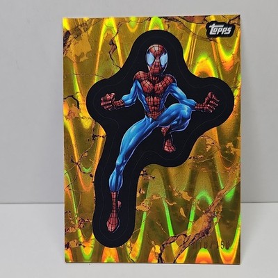 Topps Marvel Comic Book Heroes Spider-Man Insert The 2000s Card Gold 018/150