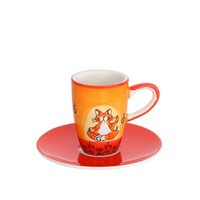Mila Keramik Espresso-Tasse Mit Untere Oommh Katze