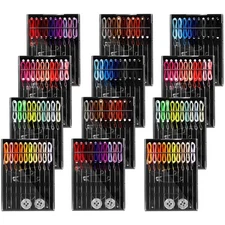 12 Boxes (120 Pcs) Pre Threaded Needle Kit Assorted Color (Multicolor)