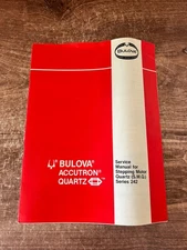 Bulova Accutron Service Manual For Stepping Motor Quartz Series 242