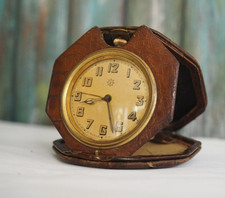 Sveglia da viaggio tedesca anni '30 JUNGHANS, sveglia da viaggio vintage