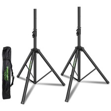 Set of 2 Universal Tripod Speaker Stands Metal Heavy Duty DJ PA Tripod Speake...