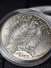 Peace Dollar Design- 1 troy ounce .999 fine silver round starting To  tone