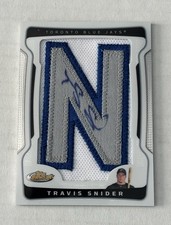Travis Snider 2009 Topps Finest Letter N Patch Auto RC 024/218 Toronto Blue Jays