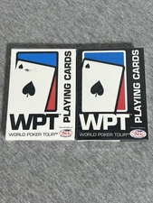 WPT World Poker Tour Playing Cards 2 Deck Set Made in USA Bee USPC Sealed